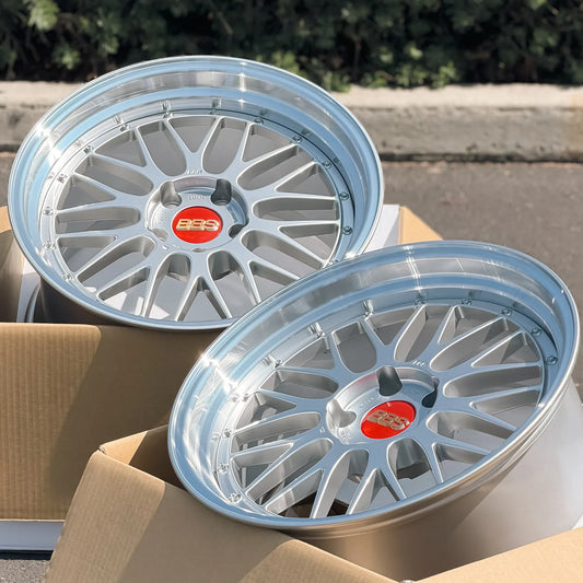 BBS LM 19x9.5 +22, 19x11 +37 5x120 Diamond Silver (SET)