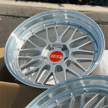 BBS LM 19x9.5 +22, 19x11 +37 5x120 Diamond Silver (SET)