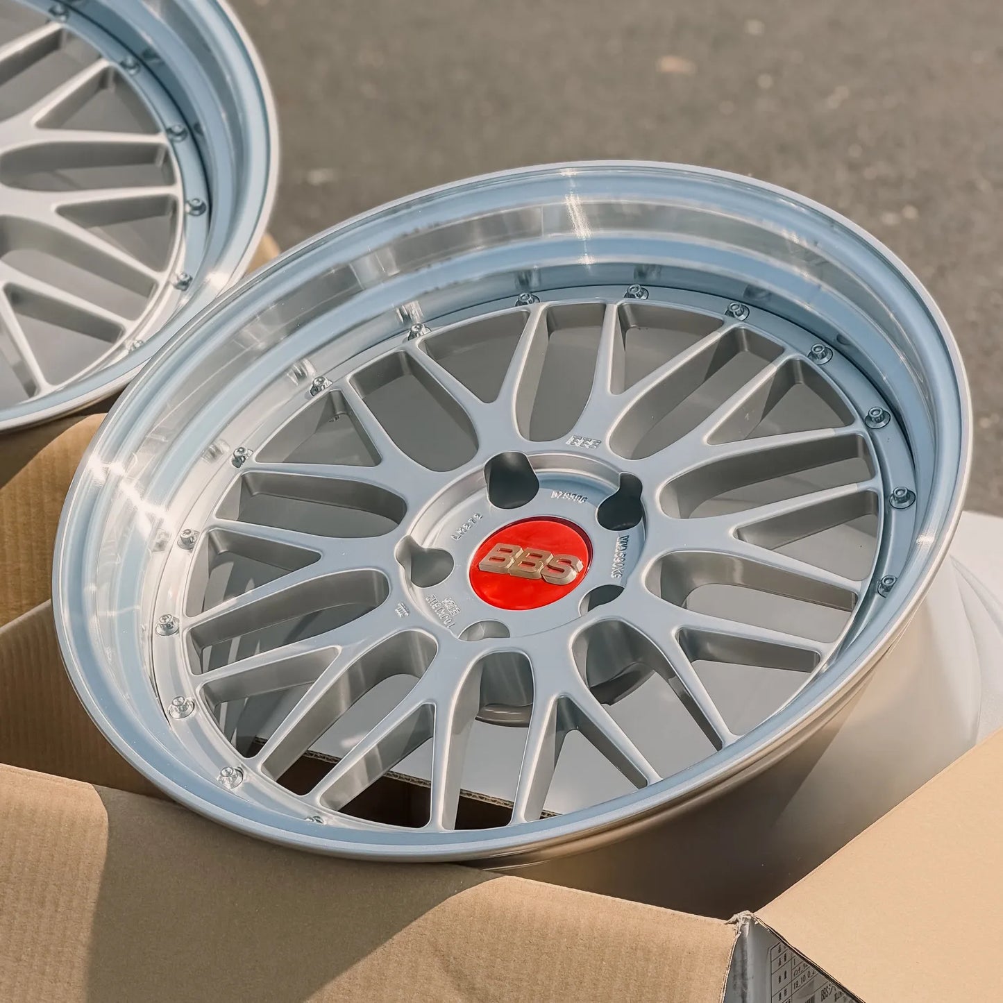 BBS LM 19x10 +25, 19x11 +25 5x120 Diamond Silver (SET)