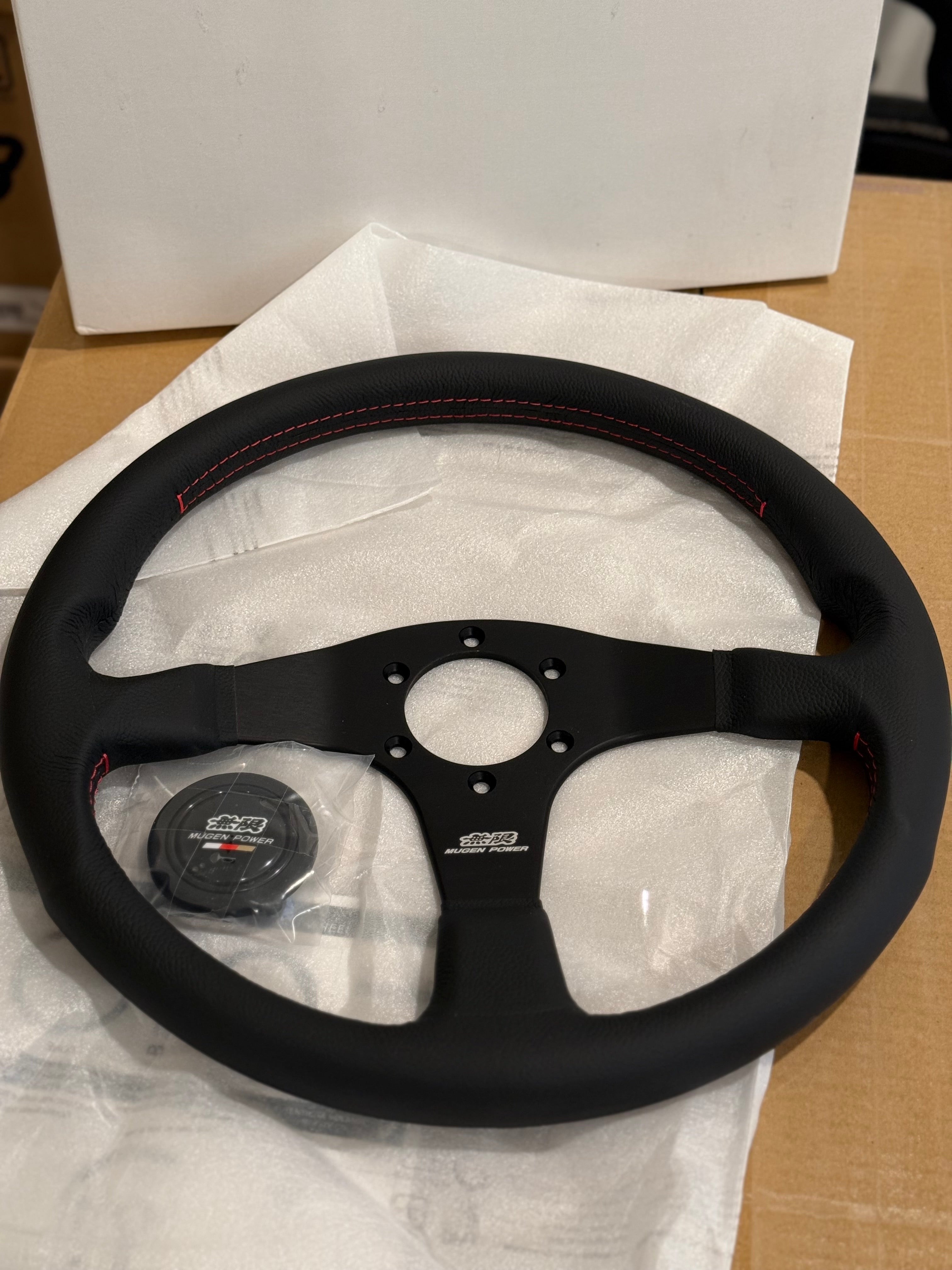 Mugen Racing III 350mm Steering Wheel Leather - WheelFlip