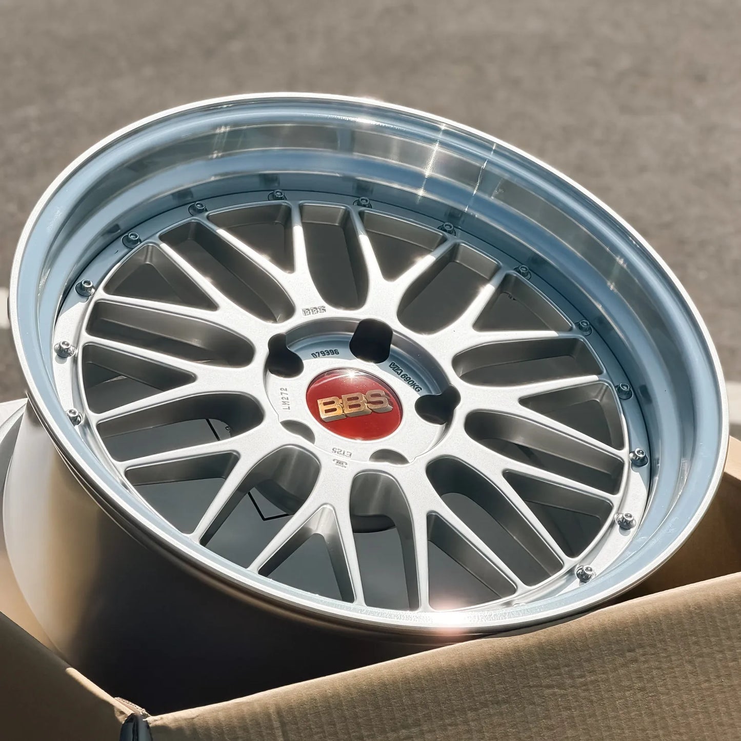 BBS LM 19x10 +25, 19x11 +37 5x120 Diamond Silver (SET)