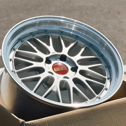 BBS LM 19x10 +25, 19x11 +37 5x120 Diamond Silver (SET)