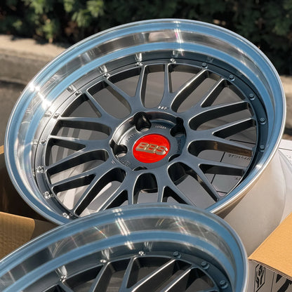 BBS LM 19x9.5 +22, 19x11 +37 5x120 Diamond Black (SET)