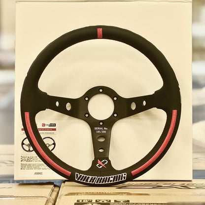 RAYS x VERTEX Collab Steering Wheel / Volk Racing - Red 330mm