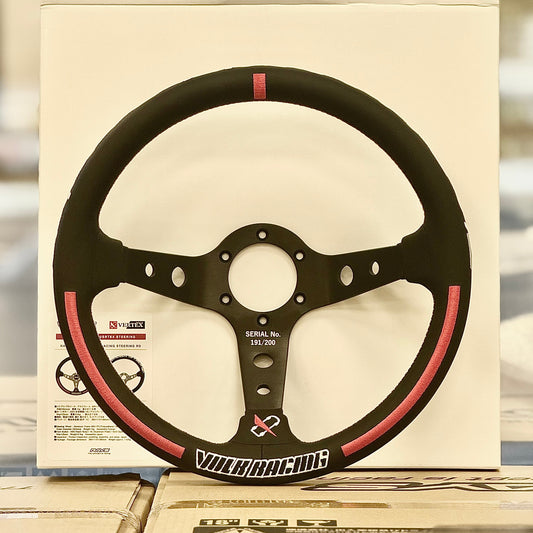 RAYS x VERTEX Collab Steering Wheel / Volk Racing - Red 330mm