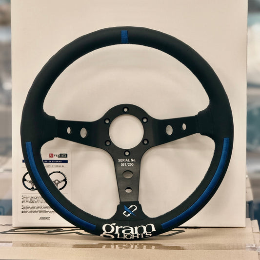 RAYS x VERTEX Collab Steering Wheel / Gram Lights - Blue 330mm