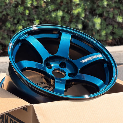 Volk Racing TE37 Saga S-Plus 18x9.5 +22 5x114.3 Mag Blue (SET)