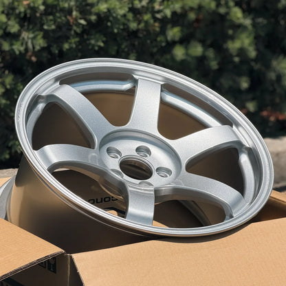Volk Racing TE37 Saga SL 17x9.5 +45 5x100 Diamond Silver (SET)