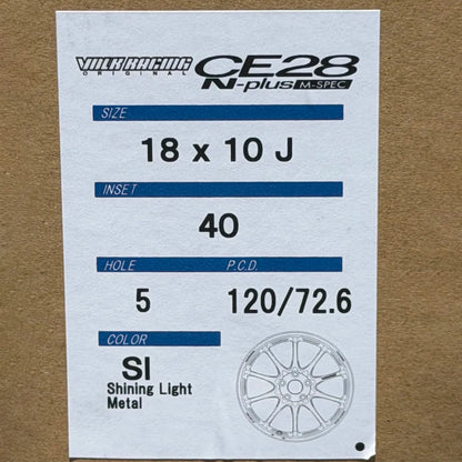 Volk Racing CE28N-Plus 18x10 +40 5x120 Shining Light Metal (SET)