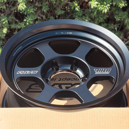 Volk Racing TE37XT Black Shadow LTD 17x8 +0 6x139.7 Matte Translucent Black (SET)