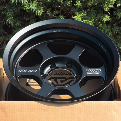 Volk Racing TE37XT Black Shadow LTD 17x8.5 -10 6x139.7 Matte Translucent Black (SET)