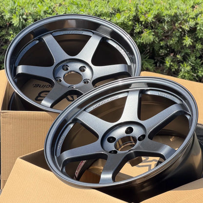 Volk Racing TE37SL 19x9.5 +22, 19x10.5 +35 5x112 Dark Gunmetal (SET)