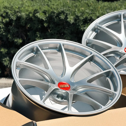 BBS RI-A 18x10 +25, 18x11 +37 5x120 Diamond Silver (SET)