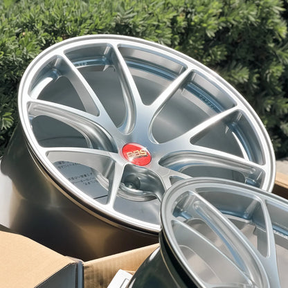 BBS RI-A 18x10 +25, 18x11 +37 5x120 Diamond Silver (SET)