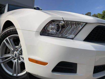 AlphaRex 10-12 Ford Mustang PRO-Series Halogen Projector Headlights Chrome