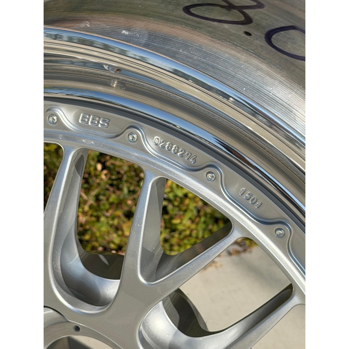 BBS E88 19x9 +50, 19x12 +42 5x130 Silver (SET)