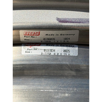 BBS E88 19x9 +50, 19x12 +42 5x130 Silver (SET)