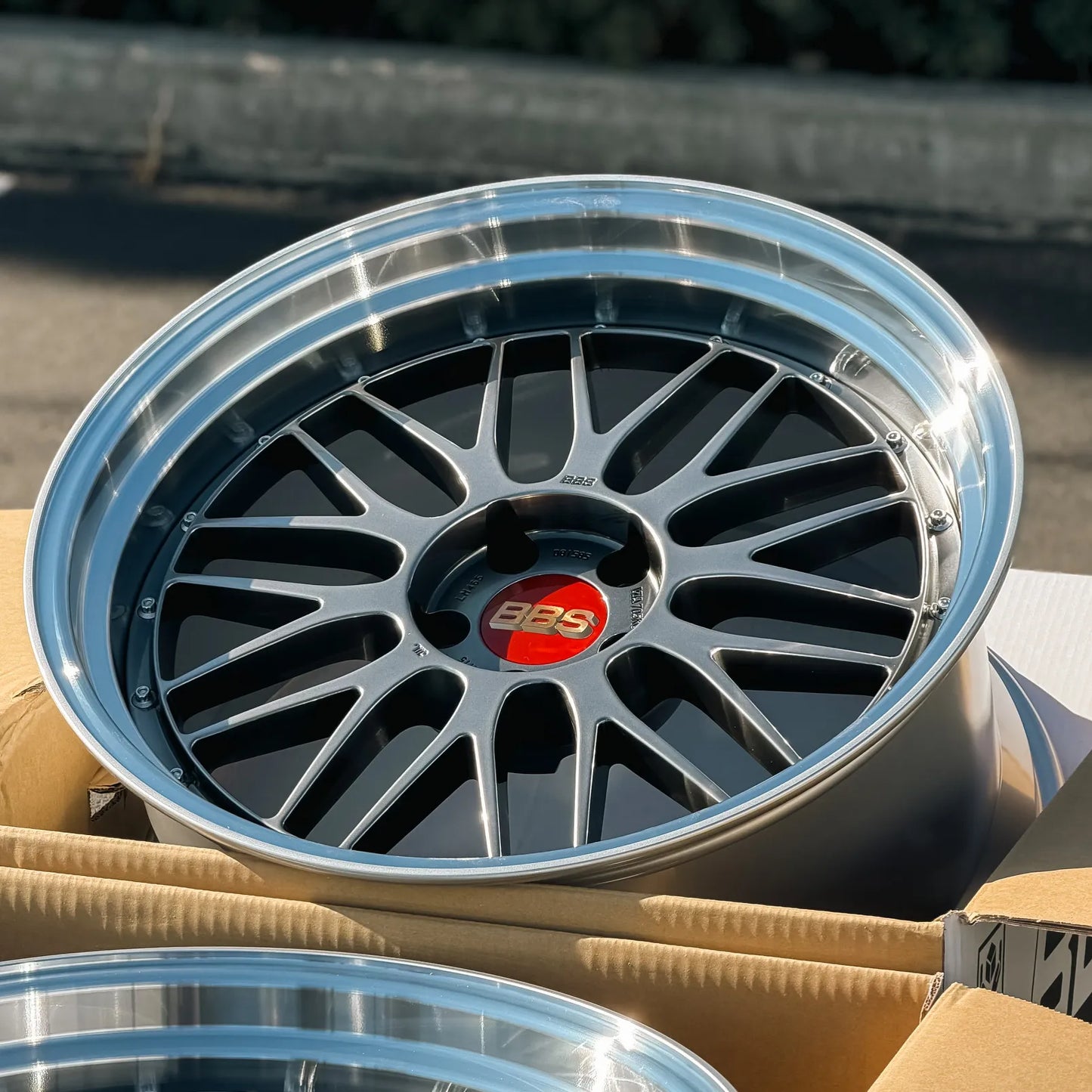 BBS LM 20x9.5 +8, 20x10.5 +15 5x112 Diamond Black (SET)