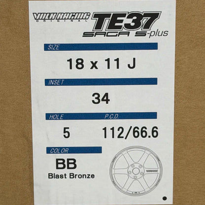 Volk Racing TE37 Saga S-Plus 18x11 +34 5x112 Blast Bronze (SET)
