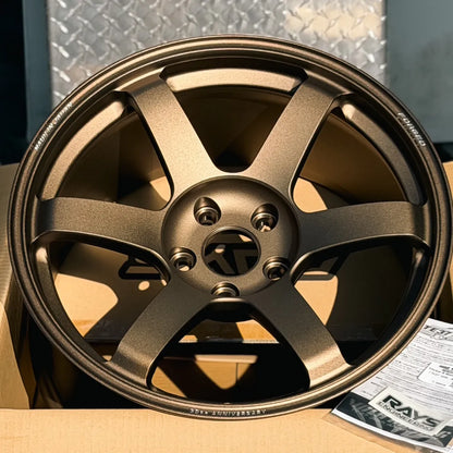 Volk Racing TE37 Saga S-Plus 30th Anniversary Sticker Ver. 18x9.5 +22 5x114.3 Bronze (SET)