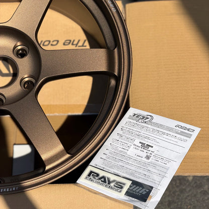 Volk Racing TE37 Saga S-Plus 30th Anniversary Sticker Ver. 18x9.5 +38 5x114.3 Bronze (SET)