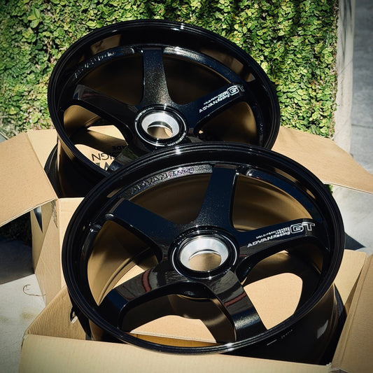 Advan GT for Porsche 20x10 +45, 21x13 +31 CL Racing Titanium Black (SET)