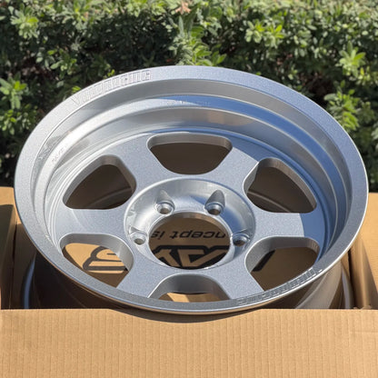 Volk Racing TE37XT M-Spec 17x8.5 -10 6x139.7 Diamond Silver (SET)