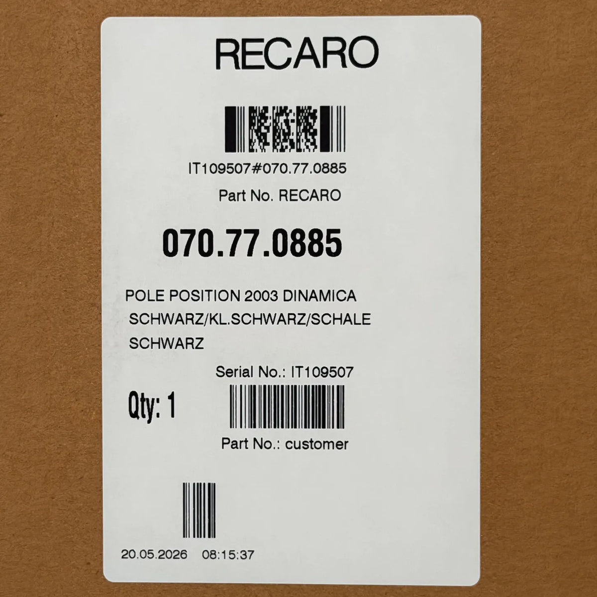 Recaro Pole Position ABE - Artificial Leather / Dinamica