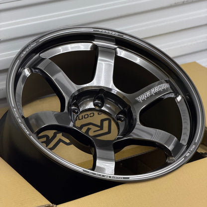 Volk Racing TE37 Large PCD Progressive Model II 18x9 +0 6x139.7 Shining Black Metal (SET)