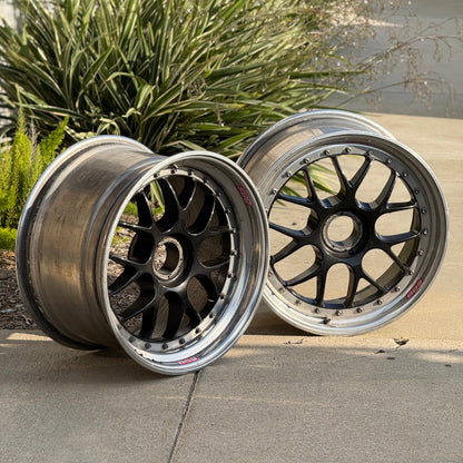 BBS E01 18x9 +40, 18x11 +28 CL Black (PRE-OWNED)