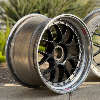 BBS E01 18x9 +40, 18x11 +28 CL Black (PRE-OWNED)