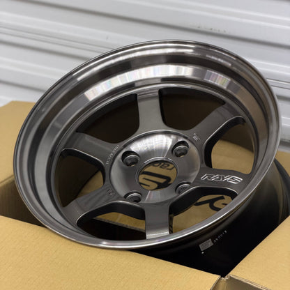 Volk Racing TE37V-Pro 15x8 +0 4x114.3 Pressed Graphite (SET)