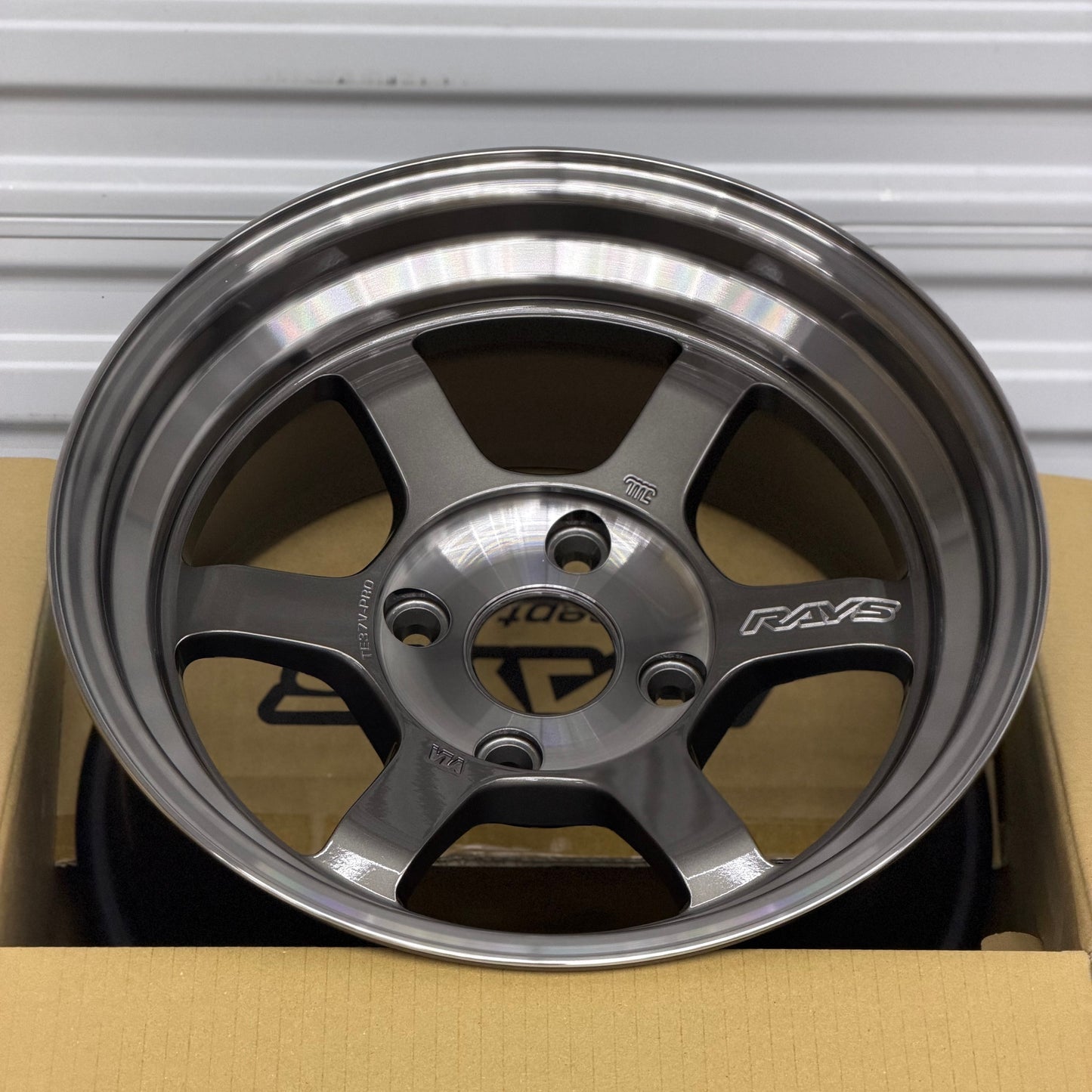 Volk Racing TE37V-Pro 15x8 +0 4x114.3 Pressed Graphite (SET)