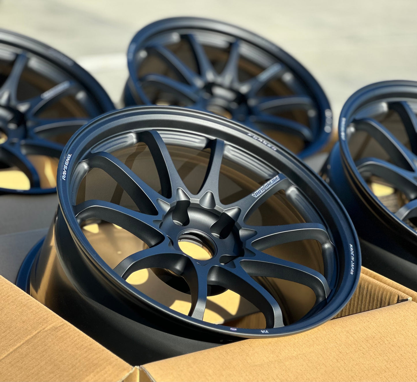 Volk Racing CE28N-Plus 18x9.5 +22 5x114.3 Matte Black (SET)