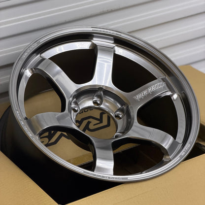 Volk Racing TE37 Large PCD Progressive Model II 18x9 +0 6x139.7 Shining Light Metal (SET)