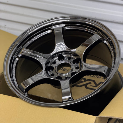 Gram Lights 57DR Limited 17x9 +22 5x114.3 Rays Black Metal Coat (SET)