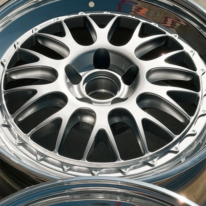 BBS E88 19x9.5 +23.5, 19x11 +33.5 5x112 Silver (SET)