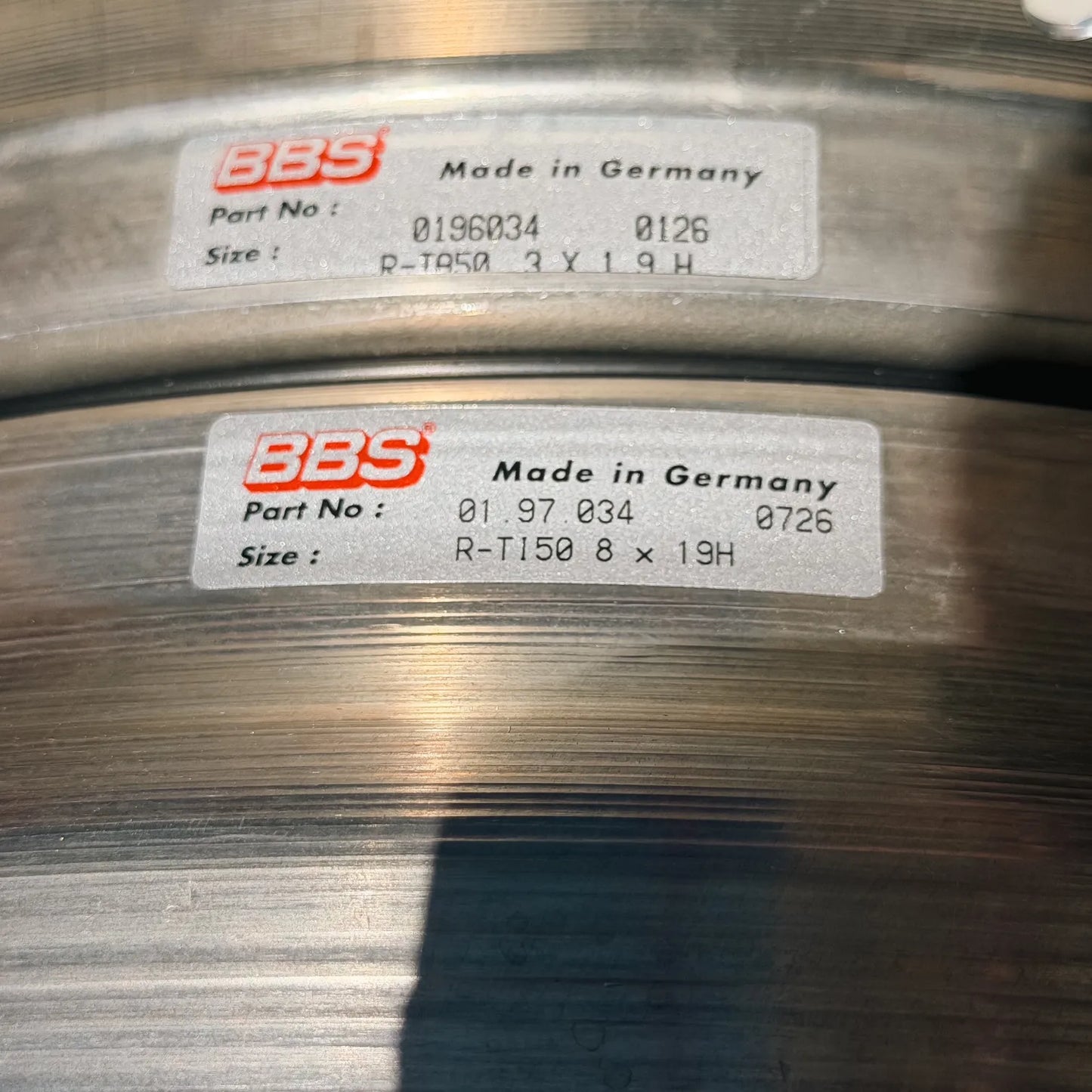 BBS E88 19x9.5 +23.5, 19x11 +33.5 5x112 Silver (SET)