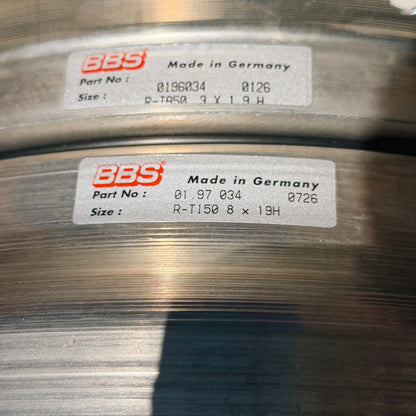 BBS E88 19x9.5 +23.5, 19x11 +33.5 5x112 Silver (SET)