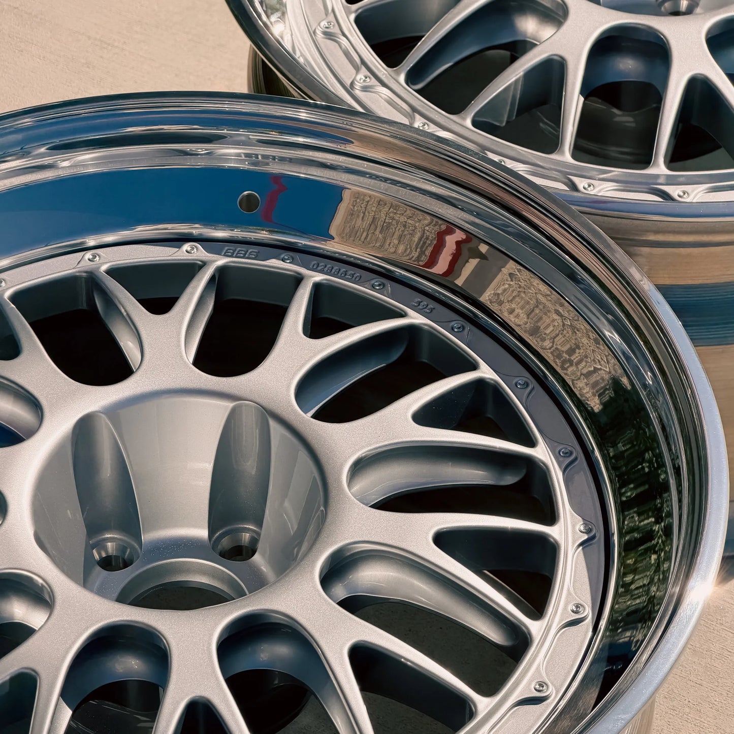 BBS E88 19x10 +6.5, 19x11 +6.5 5x112 Silver (SET)
