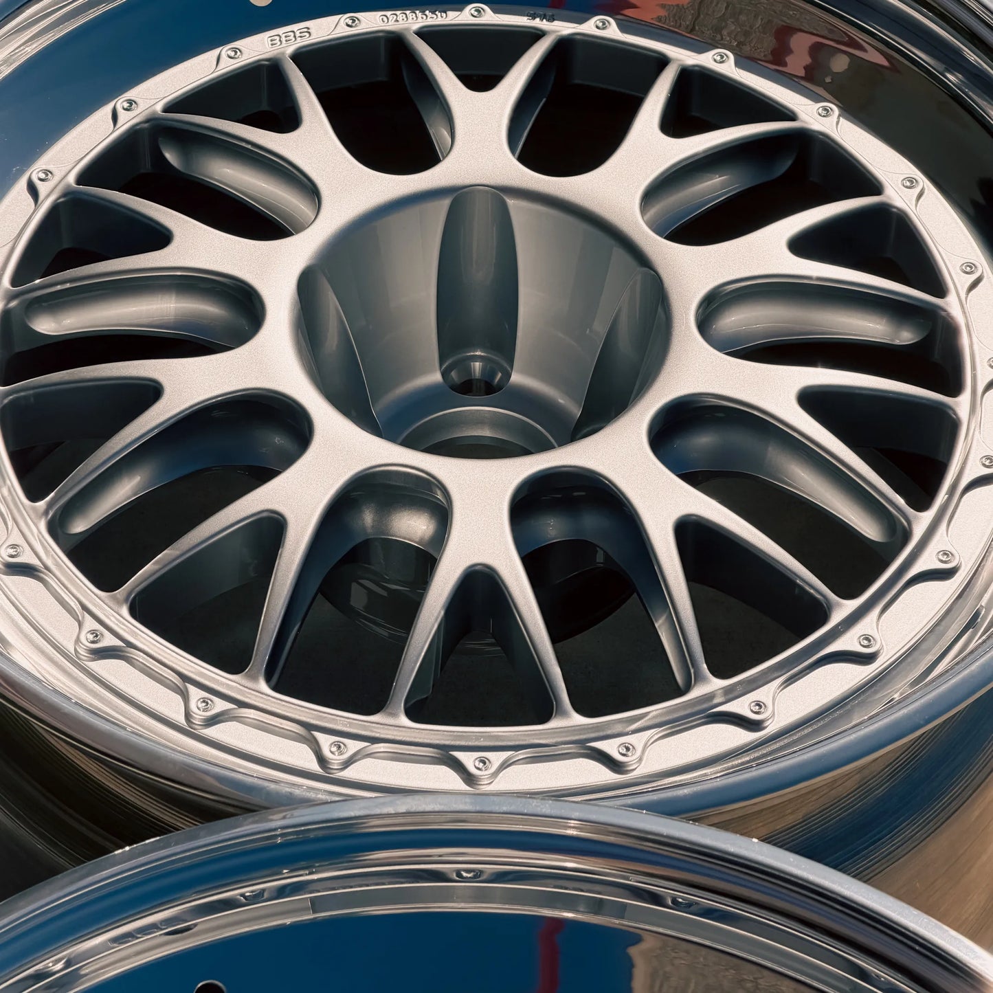 BBS E88 19x10 +6.5, 19x11 +6.5 5x112 Silver (SET)