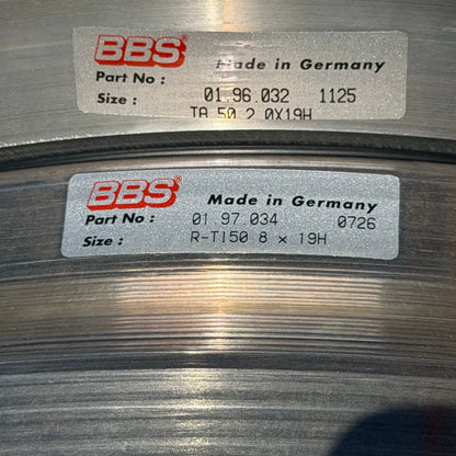 BBS E88 19x10 +6.5, 19x11 +6.5 5x112 Silver (SET)