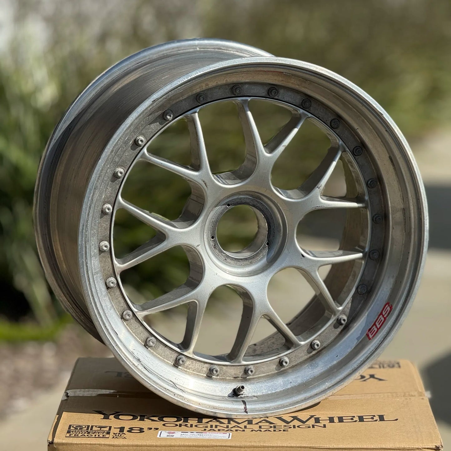 BBS E01 18x9 +40, 18x11 +28 CL Silver (PRE-OWNED)