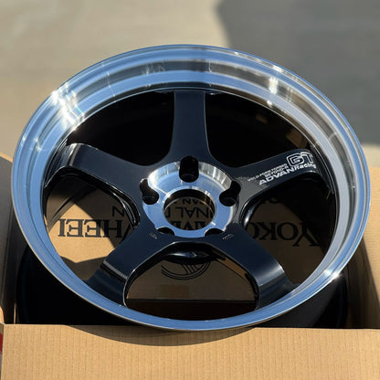 Advan GT Beyond-R 18x10 +40 5x120 Diamond Cut & Dark Platinum Black (SET)