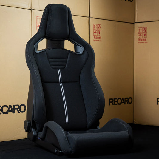 Recaro Sportster GK100H / AM190 Seats Kamui Black / Black Mesh With Heat Left/Right (PAIR)