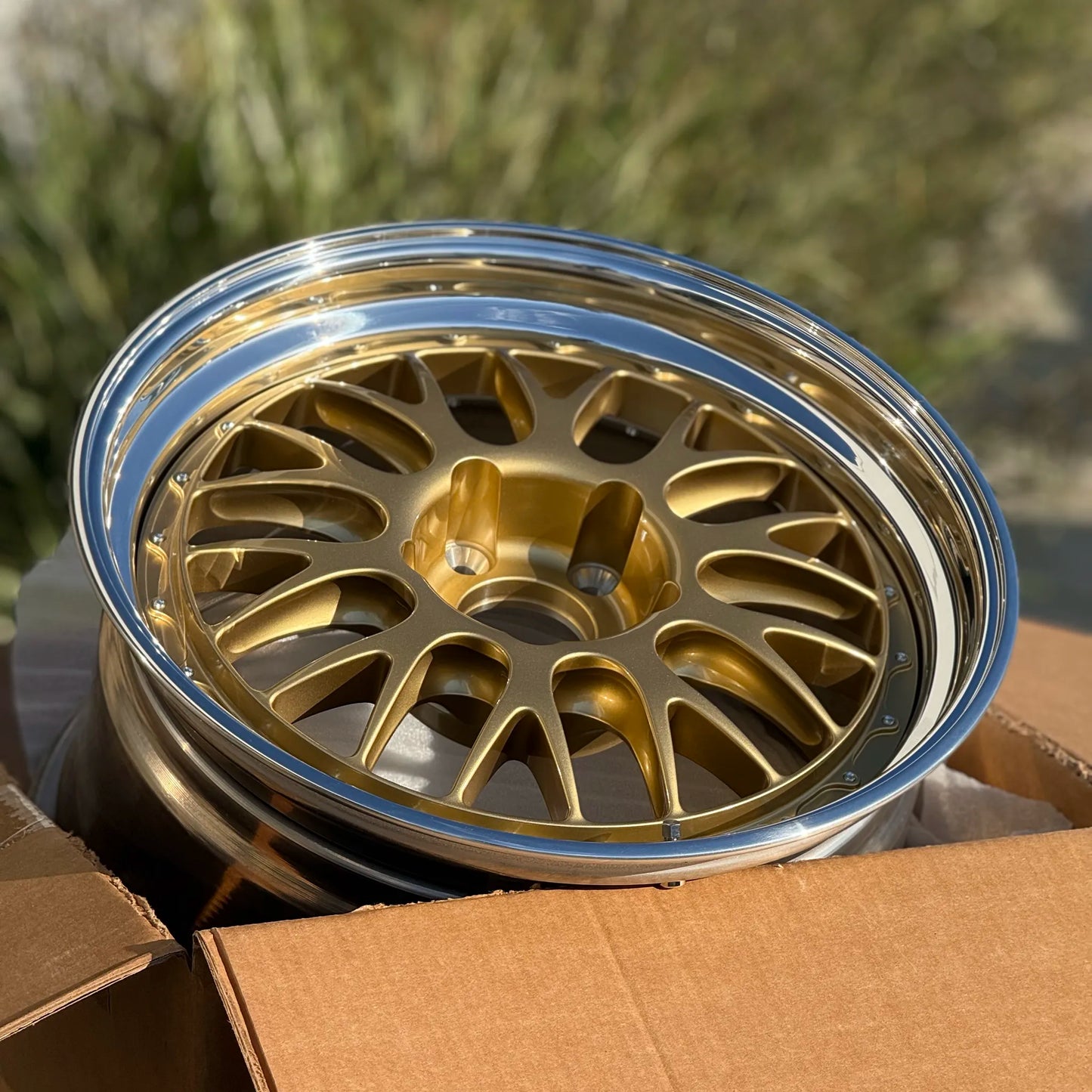 BBS E88 18x10 +36 5x120 Gold (SET)
