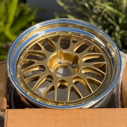 BBS E88 18x10 +36 5x120 Gold (SET)