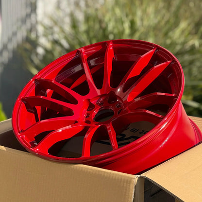 Gram Lights 57XTREME Spec-D 18x9.5 +38 5x114.3 Milano Red (SET)
