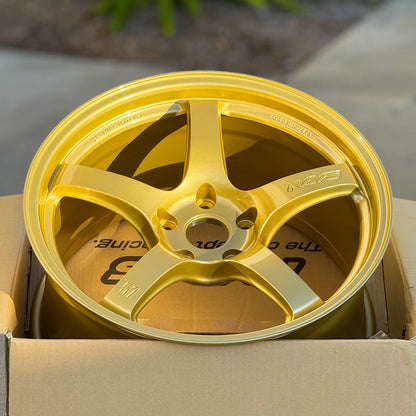 Gram Lights 57CR 18x9.5 +38 5x100 E8 Gold (SET)