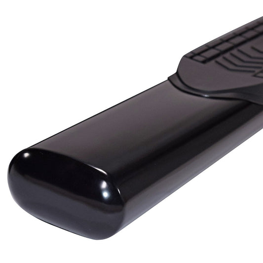 TrailFX 6" Oval Bent Step Bar For GM Silverado/Sierra Crew- Black (A8252B)